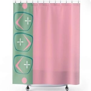 1950’s Atomic retro shower curtain